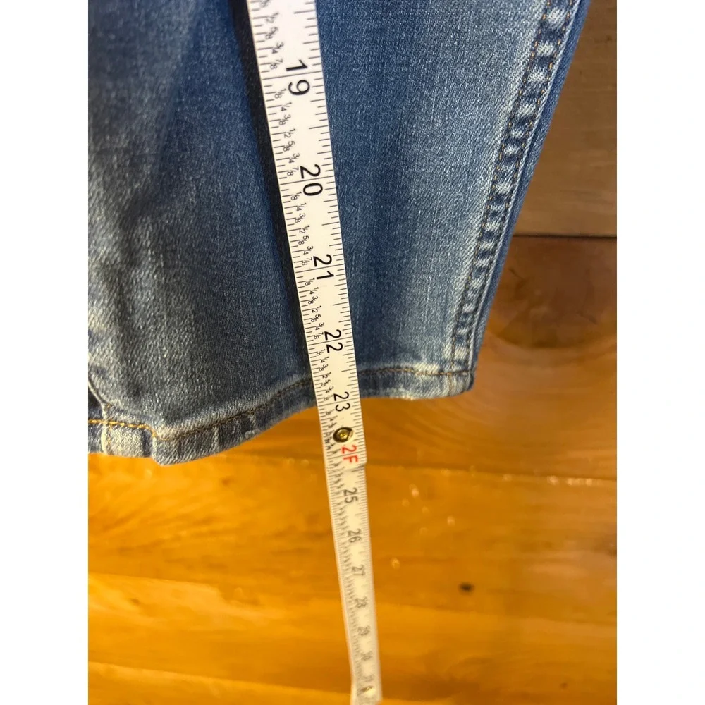 Madewell 10 High Rise Skinny Crop Jeans Womens 33P Denim Light Wash‎